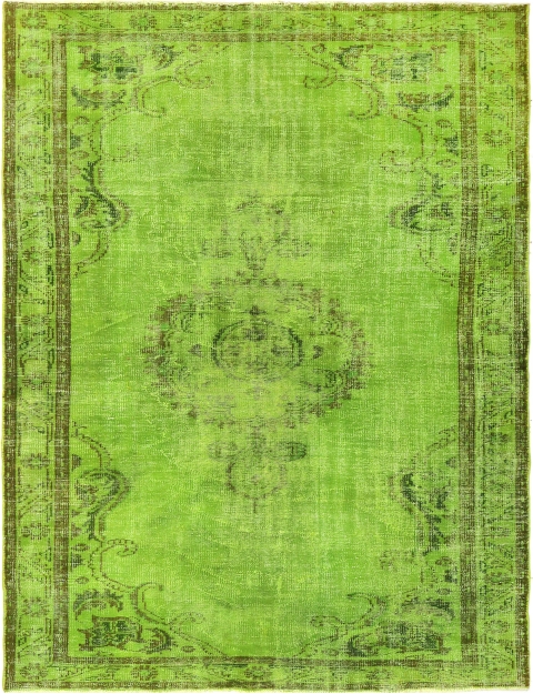 Grün Türkei Vintage Teppich 295 x 193 cm