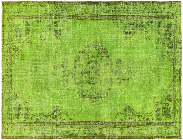 Grün Türkei Vintage Teppich 295 x 193 cm