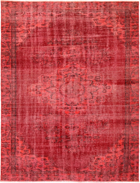 Orange Turkiet vintage matta 305 x 186 cm