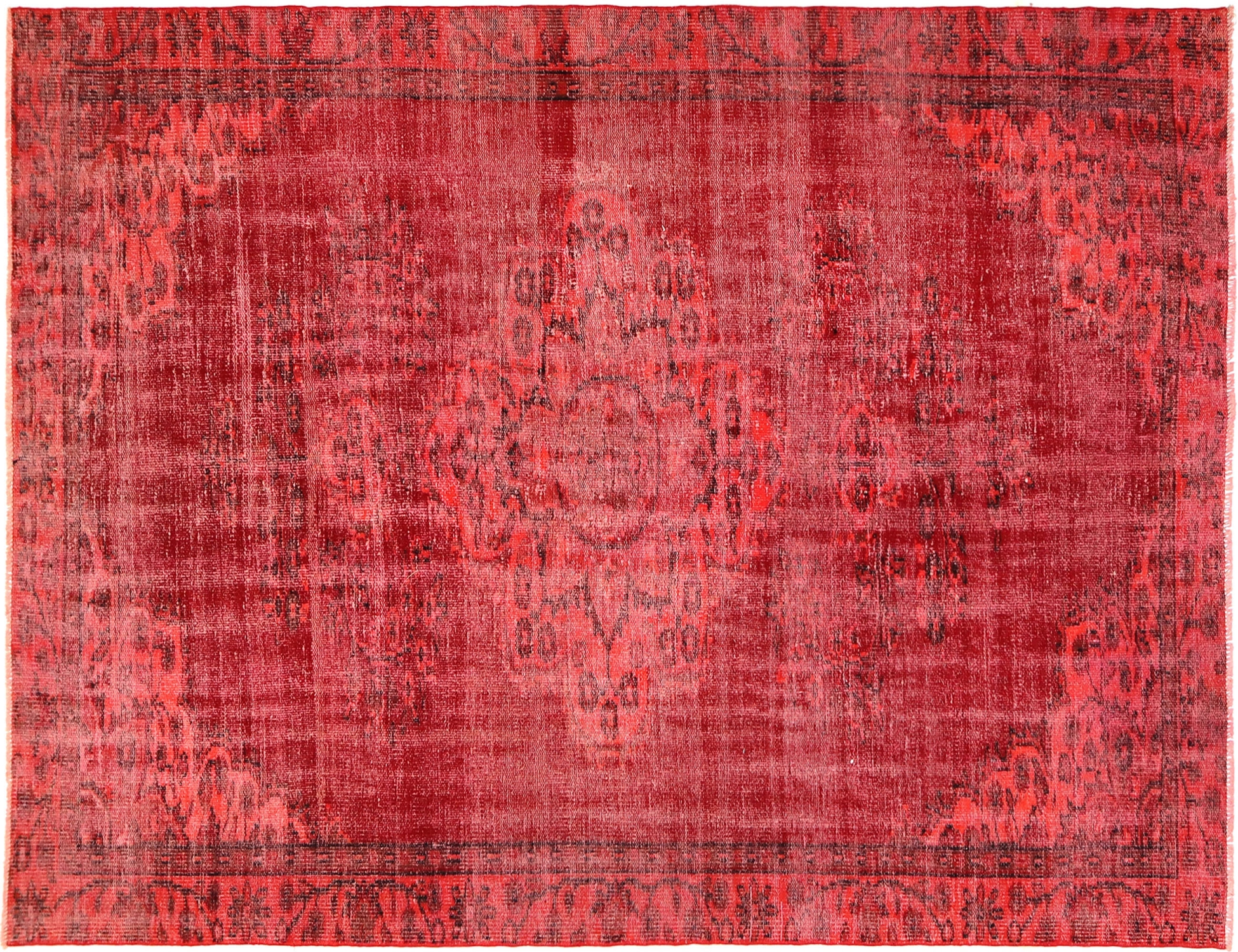 Orange Turkiet vintage matta 305 x 186 cm - Unik handgjord matta
