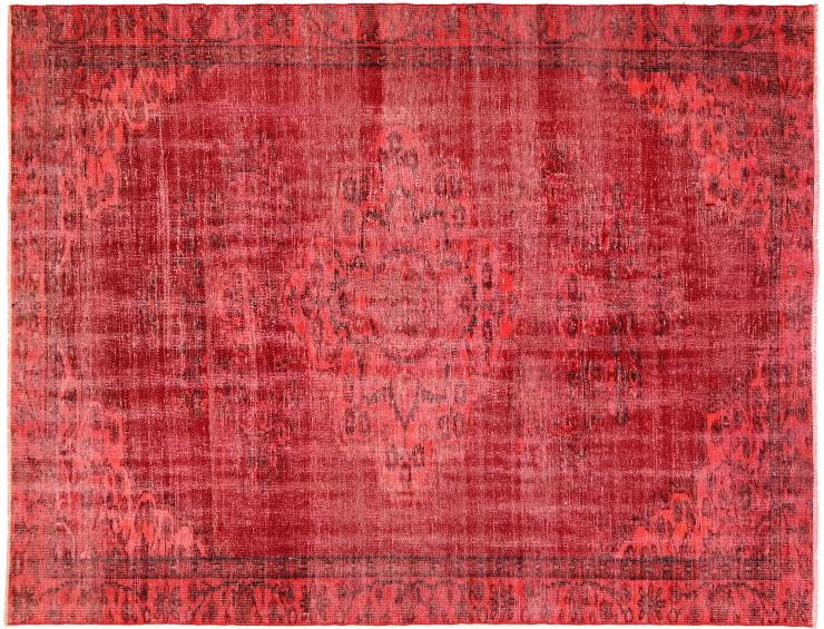 Orange Turkiet vintage matta 305 x 186 cm