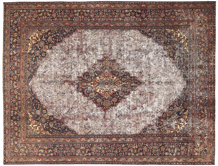 Lila Persien vintage matta  392 x 291 cm