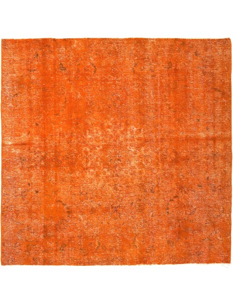 Orange Persien Persischer Vintage Teppich 171 x 171 cm