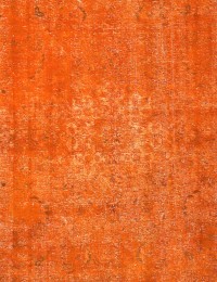 Orange Persien Persisk vintage matta  171 x 171 cm