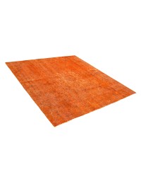 Orange Persien Persisk vintage matta  171 x 171 cm