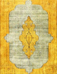 Yellow Persia Persian Vintage Carpet 365 x 277 cm - view 4