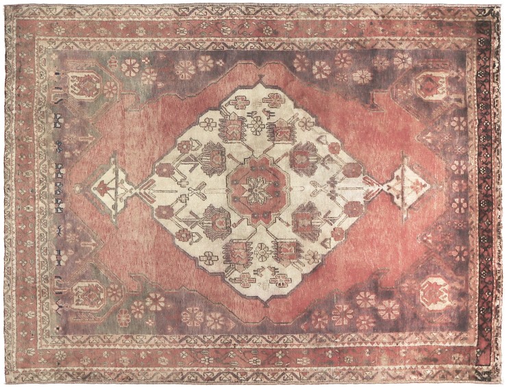 Beige Persa Alfombra persa vintage 203 x 152 cm