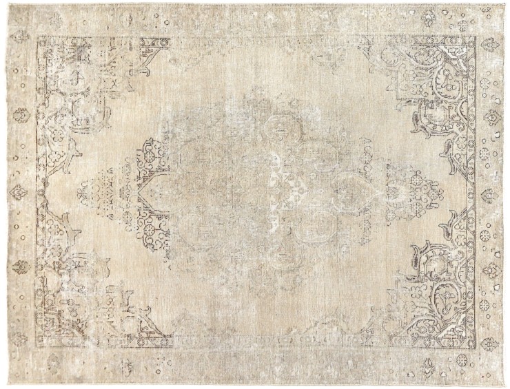 Grå Persien Persisk vintage matta  278 x 194 cm