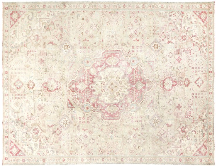 Beige Persa Alfombra persa vintage 327 x 224 cm