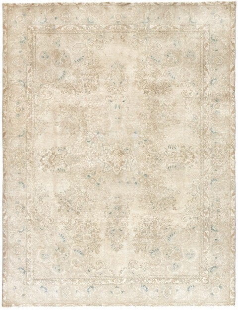 Beige Persan Tapis Persan vintage 288 x 193 cm