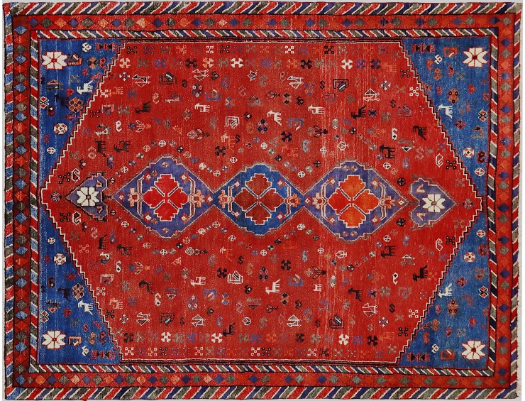 Red  Persia Shiraz  261 x 216 cm