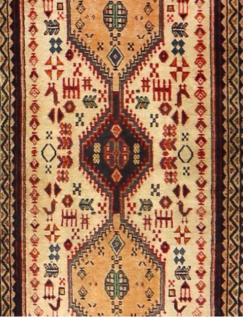 Beige  Persia Hamadan  142 x 58 cm