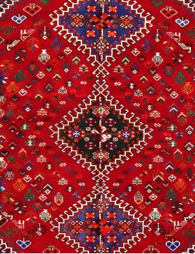 Rood Perzië Shiraz  263 x 160 cm