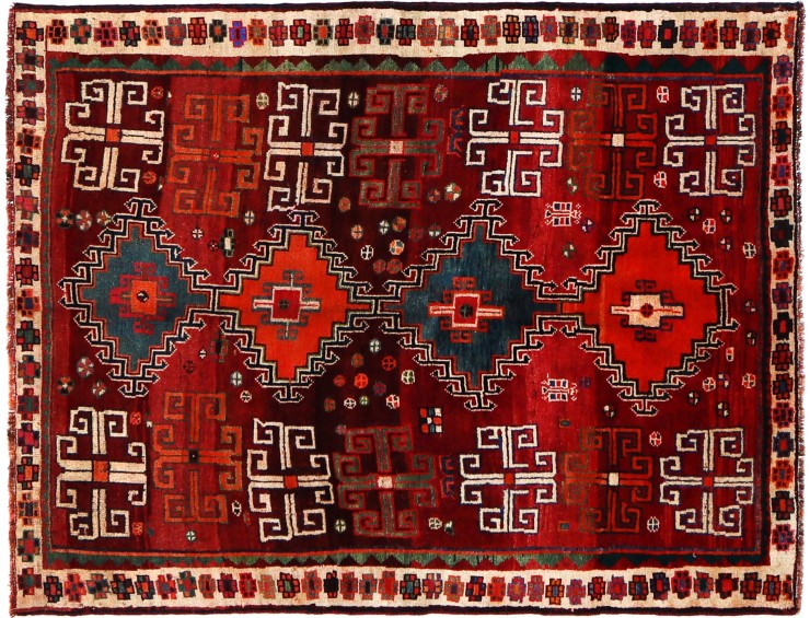 Red  Persia Shiraz Patina   195 x 136 cm