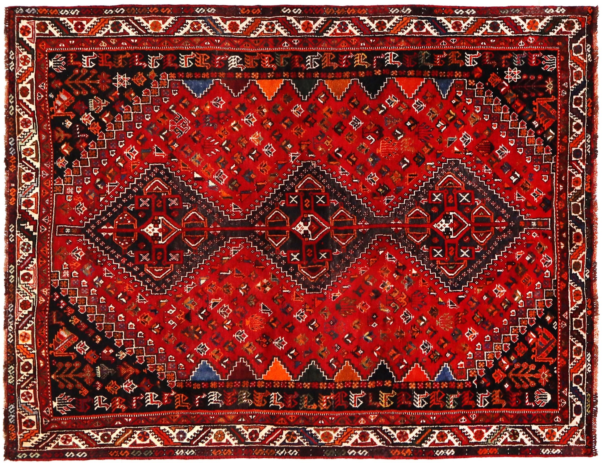 Rot Persien Shiraz  257 x 165 cm