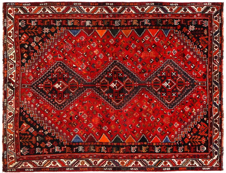 Red  Persia Shiraz  257 x 165 cm