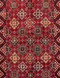 Röda Persien Bakhtiar  281 x 153 cm