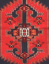 Röda Persien Hamadan  212 x 123 cm