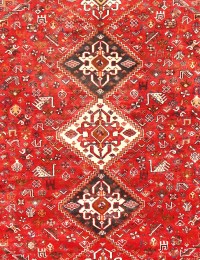 Red  Persia Shiraz  307 x 219 cm