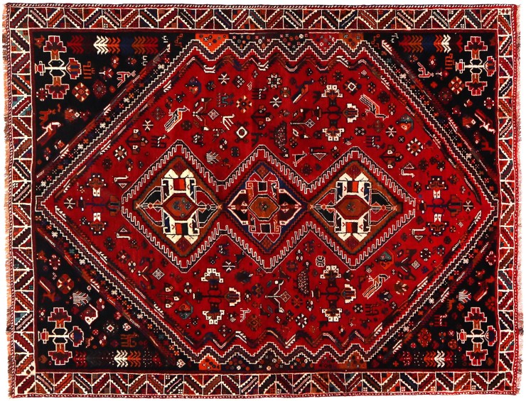 Red  Persia Shiraz  247 x 184 cm