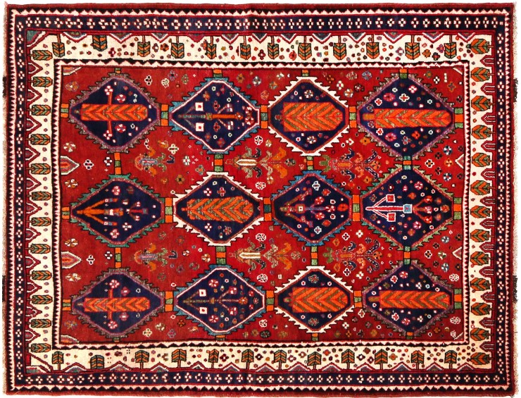 Red  Persia Shiraz  232 x 156 cm