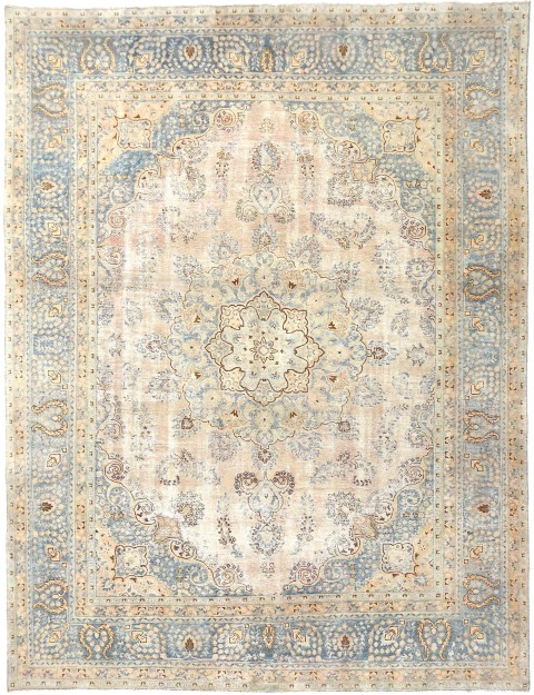 Beige Persien Persischer Vintage Teppich 380 x 290 cm