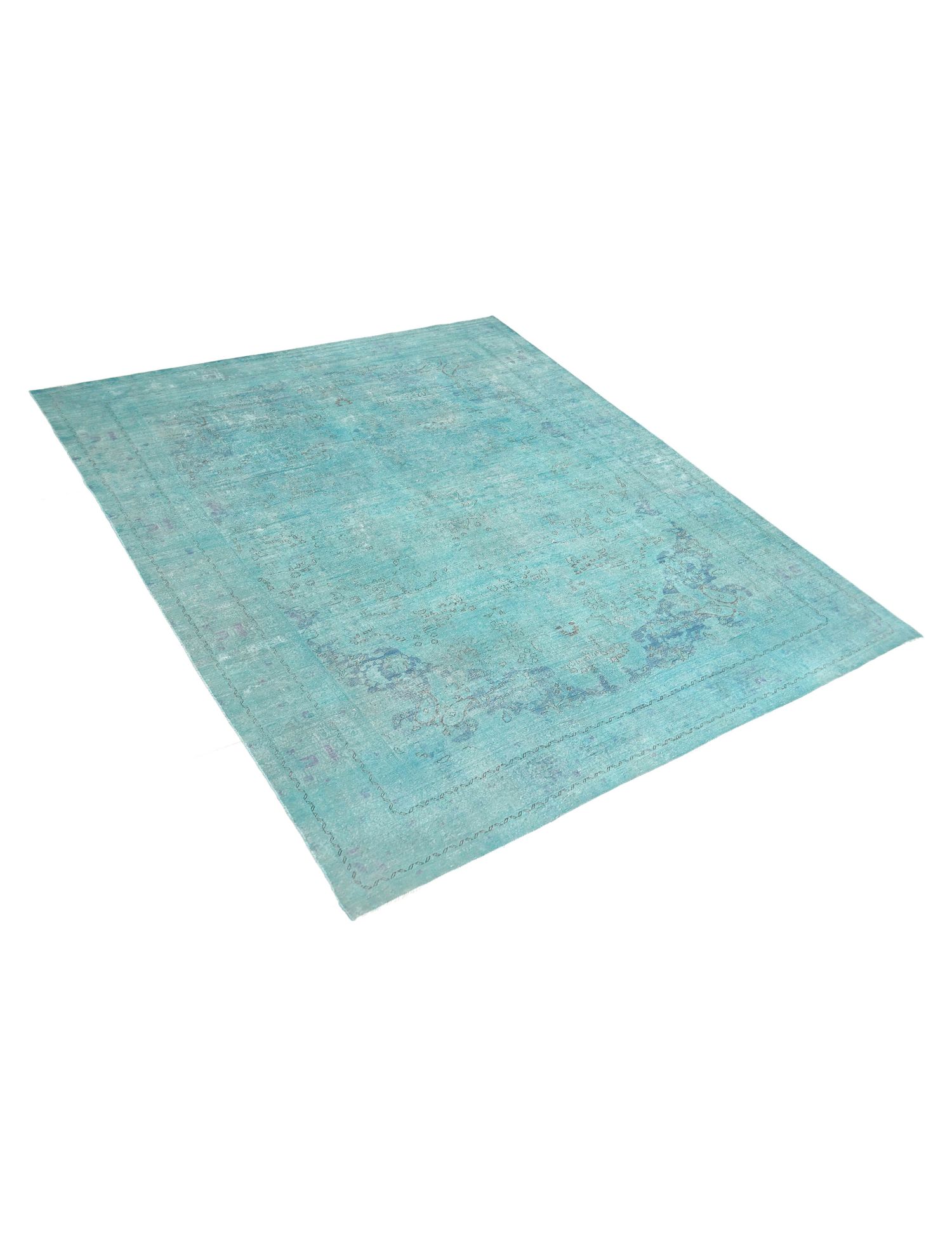 Tappeto vintage persiano  turchese <br/>376 x 275 cm