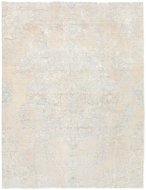 Beige Persien Persischer Vintage Teppich 251 x 188 cm