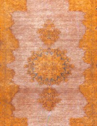 Orange Persia Persian Vintage Carpet 260 x 143 cm - view 4