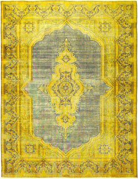 Perzisch Vintage Tapijt 295 x 190 geel