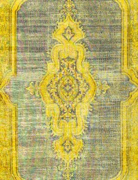 Jaune Persan Tapis Persan vintage 295 x 190 cm - view 4