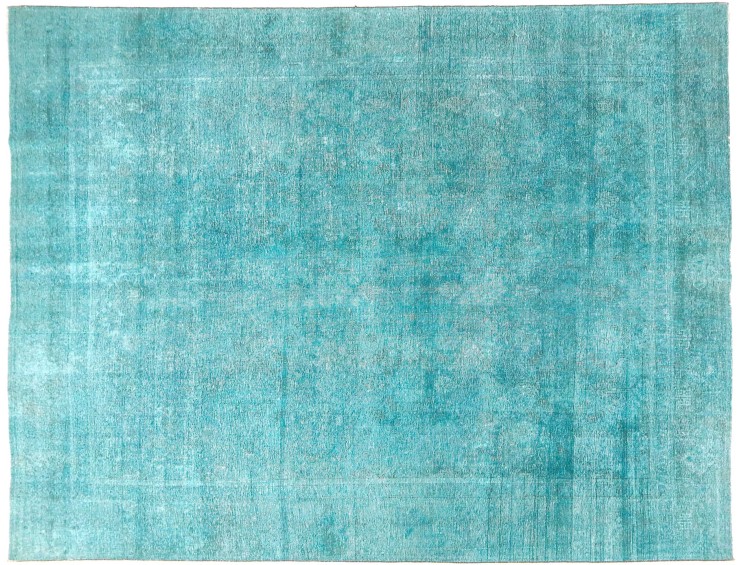 Blau Persien Persischer Vintage Teppich 350 x 273 cm