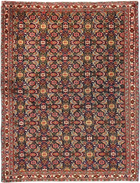 Blau Persien Tabriz Patina  156 x 110 cm