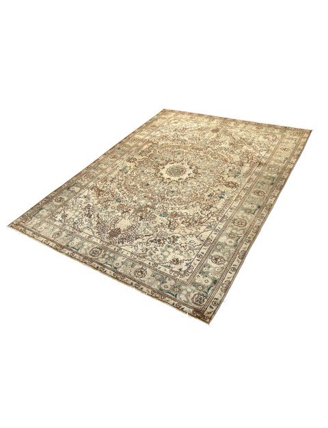 Beige Persien vintage matta  297 x 202 cm