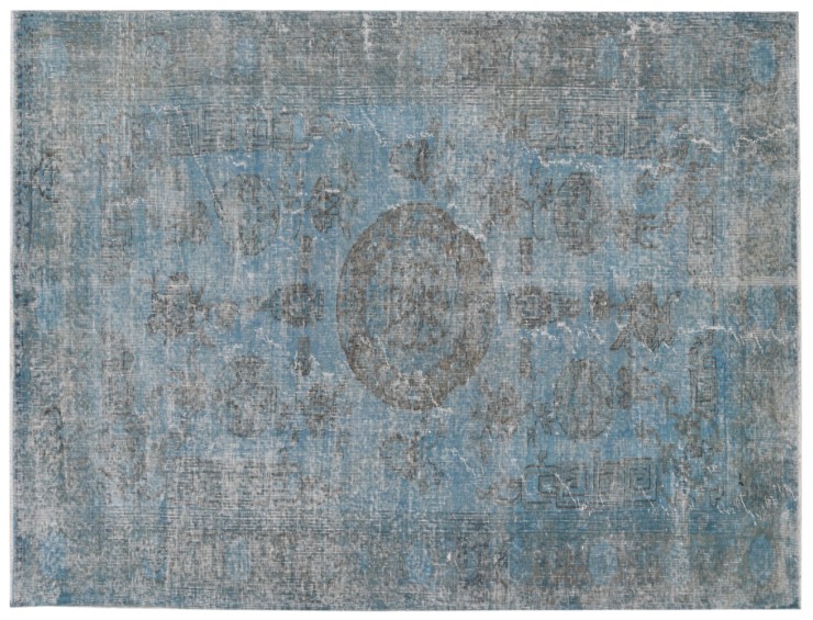 Blå Tyrkiet Vintage Tæppe 263 x 146 cm
