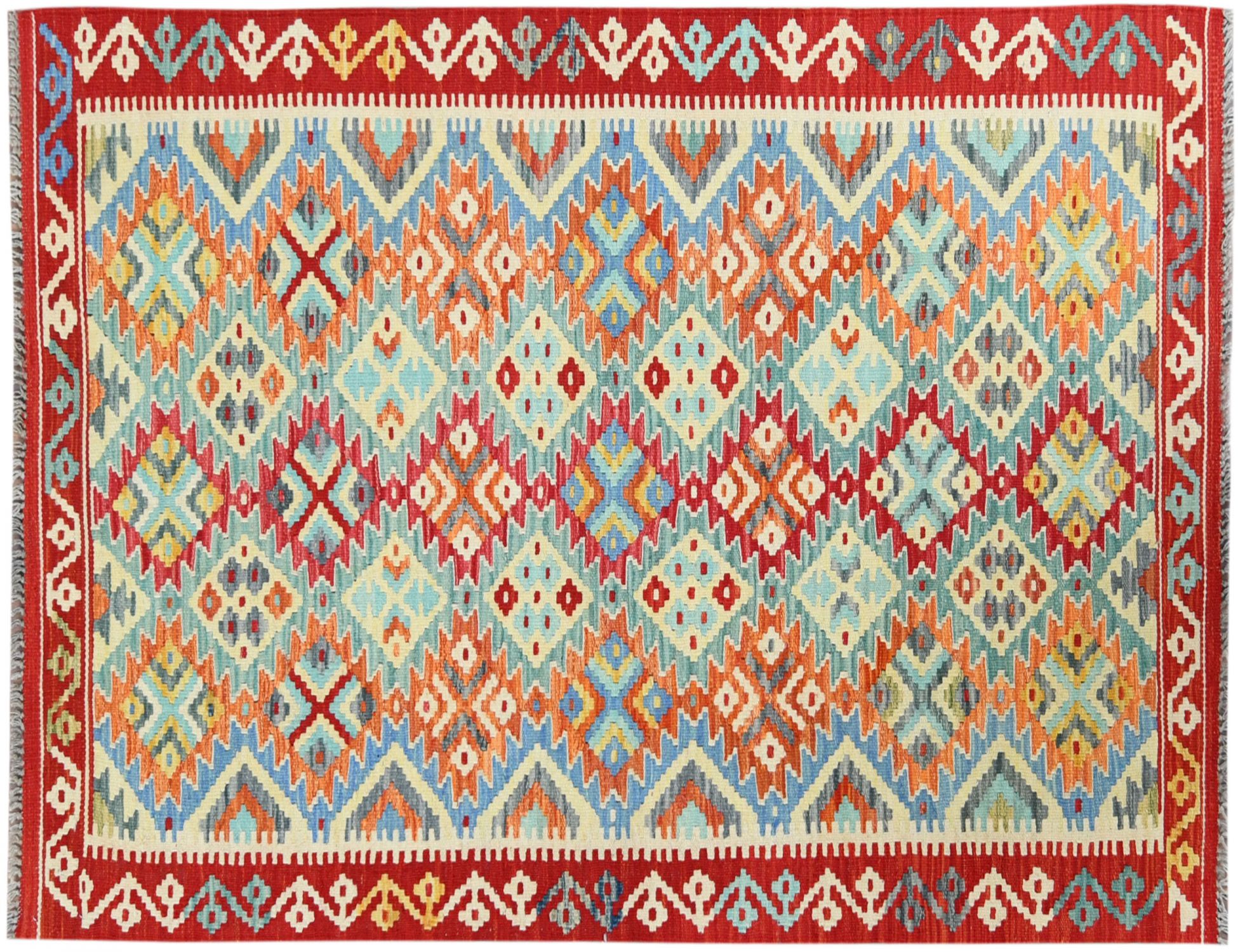 KELIM  flerfärgad <br/>201 x 104 cm