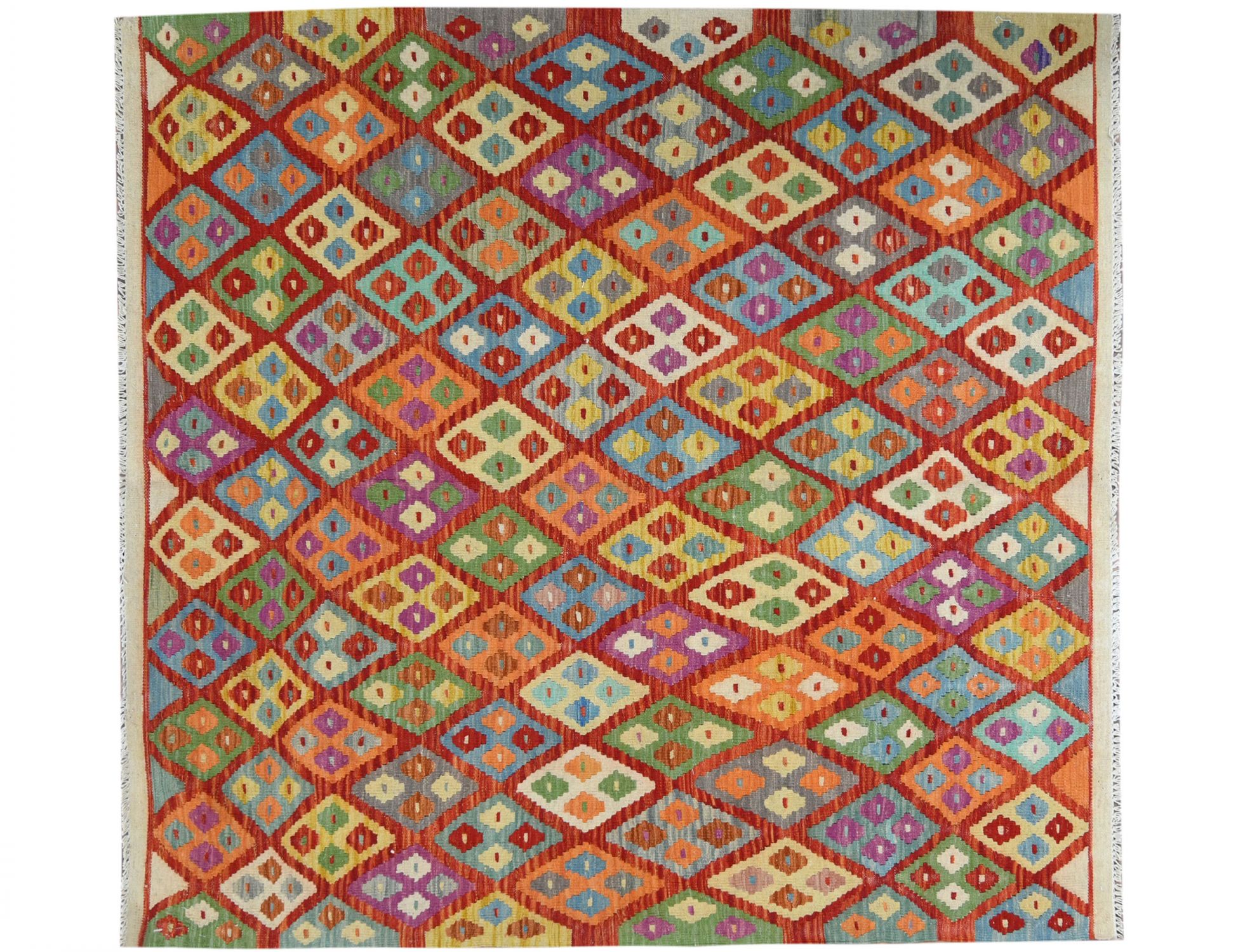 KELIM  multi kleur <br/>197 x 167 cm
