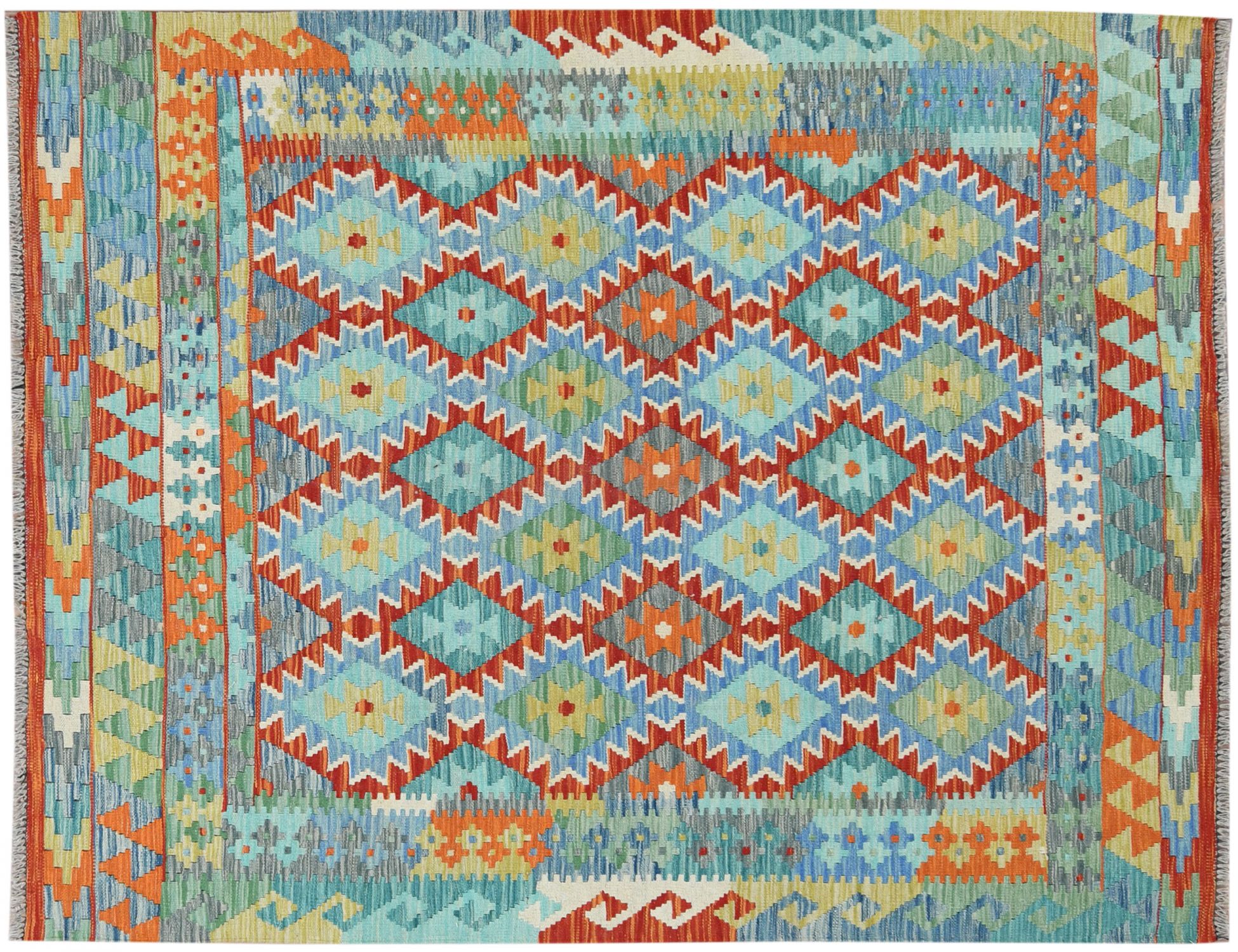 KELIM  flerfärgad <br/>194 x 151 cm