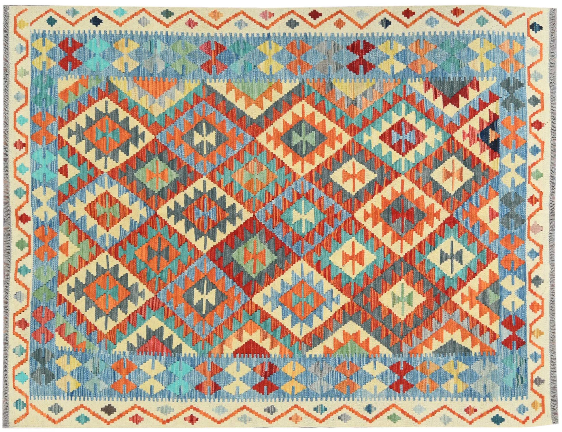 KELIM  flerfärgad <br/>200 x 148 cm