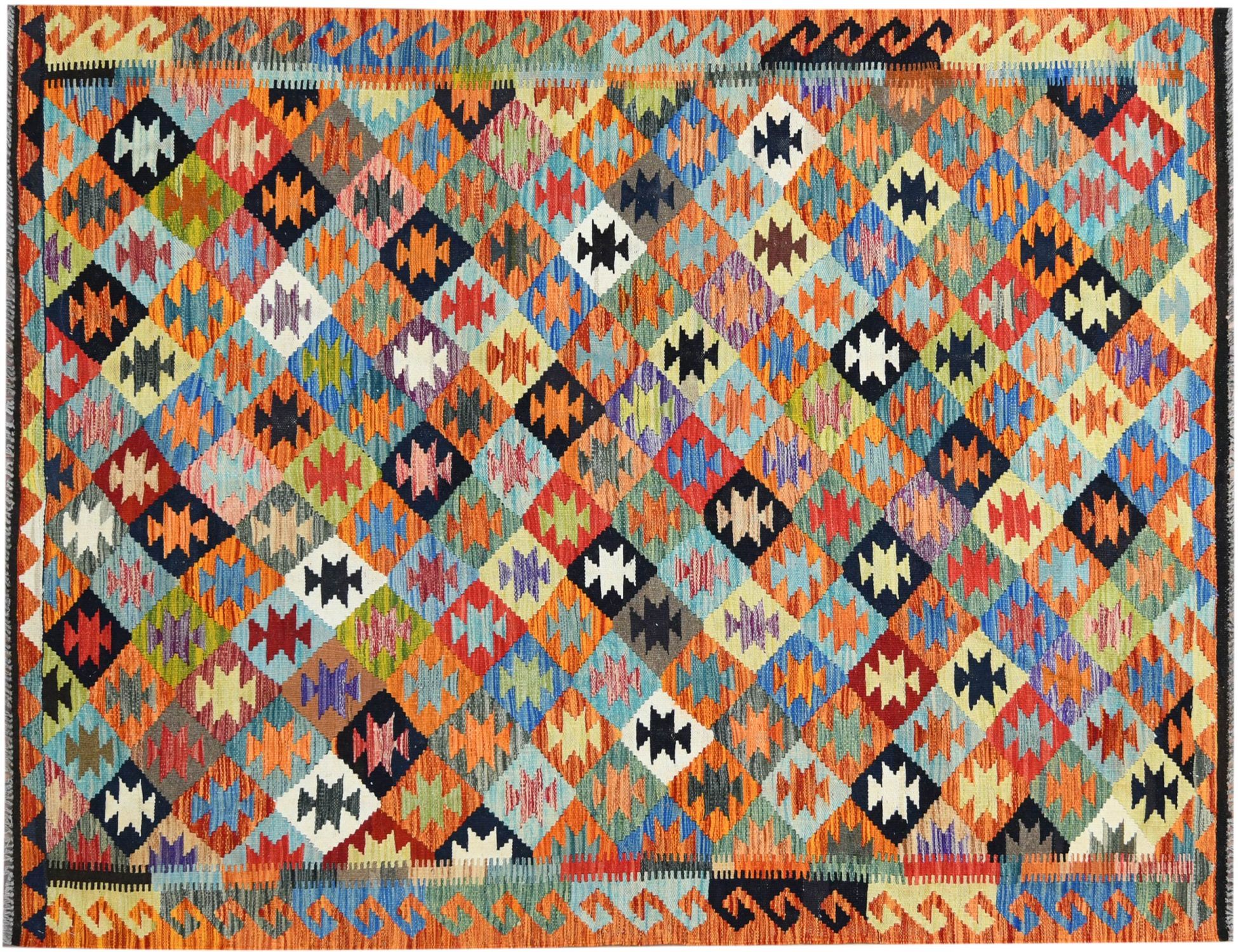 KELIM  flerfärgad <br/>240 x 158 cm