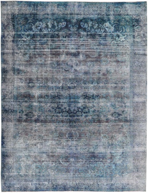 Blau Persien Vintage Perserteppich 454 x 304 cm