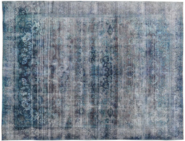 Blå Persien Vintage Tæppe 454 x 304 cm