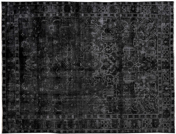 Nero Persiano Tappeto Vintage 376 x 266 cm
