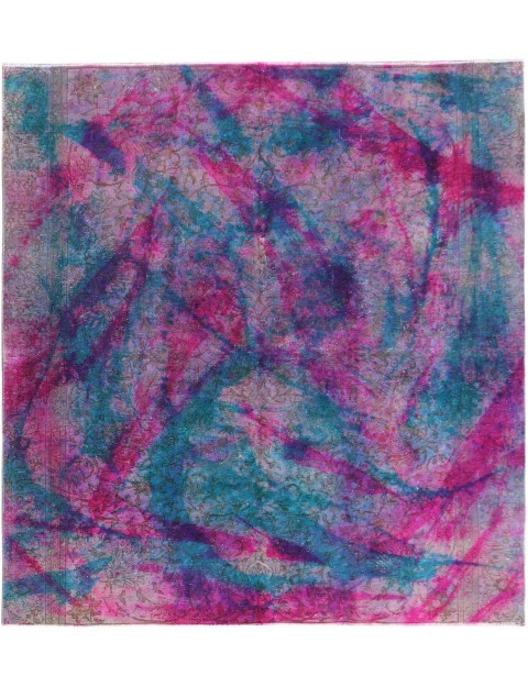 Grün Persien Vintage Perserteppich 318 x 275 cm