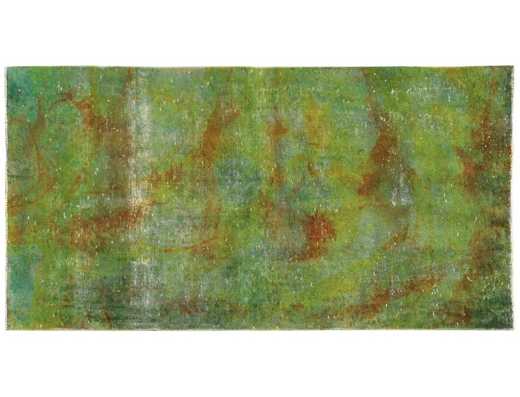Verde Persiano Tappeto Vintage 267 x 140 cm