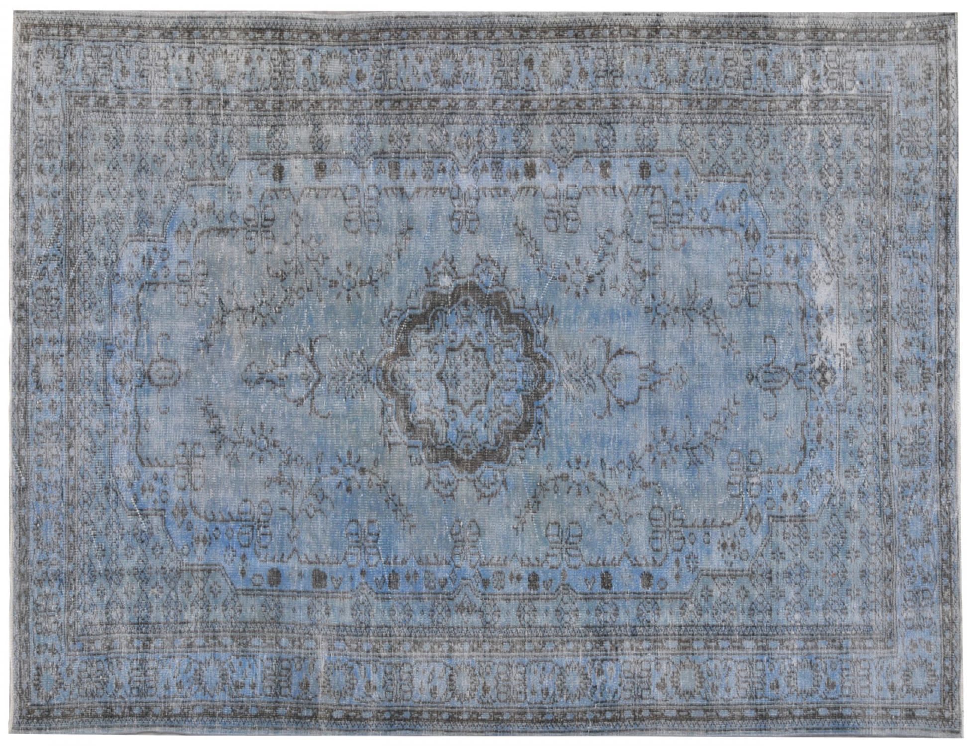 Alfombra vintage  azul <br/>312 x 190 cm