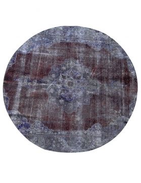 Vintage Teppich rund 234 X 234 blau