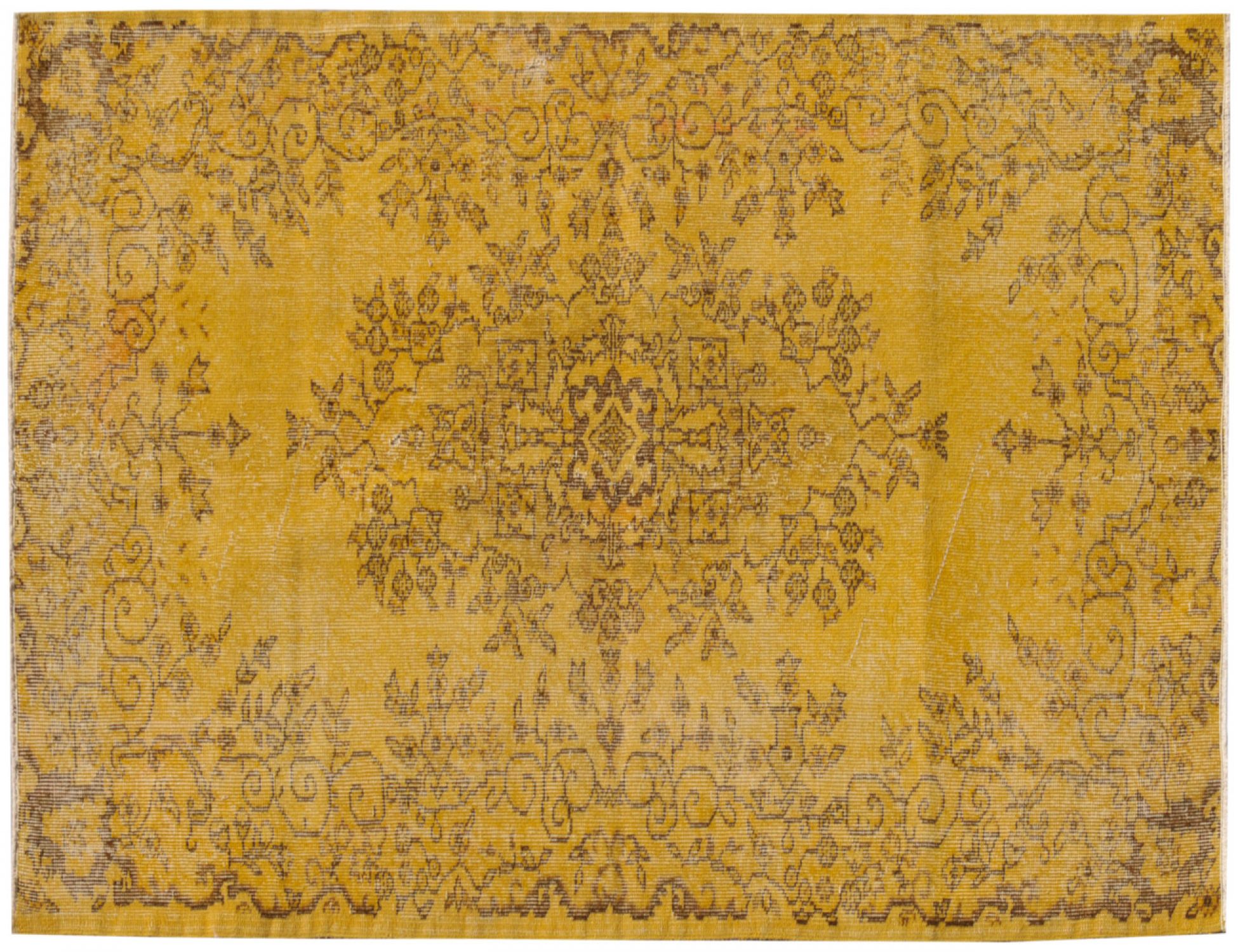 Vintage Teppich  gelb <br/>211 x 116 cm