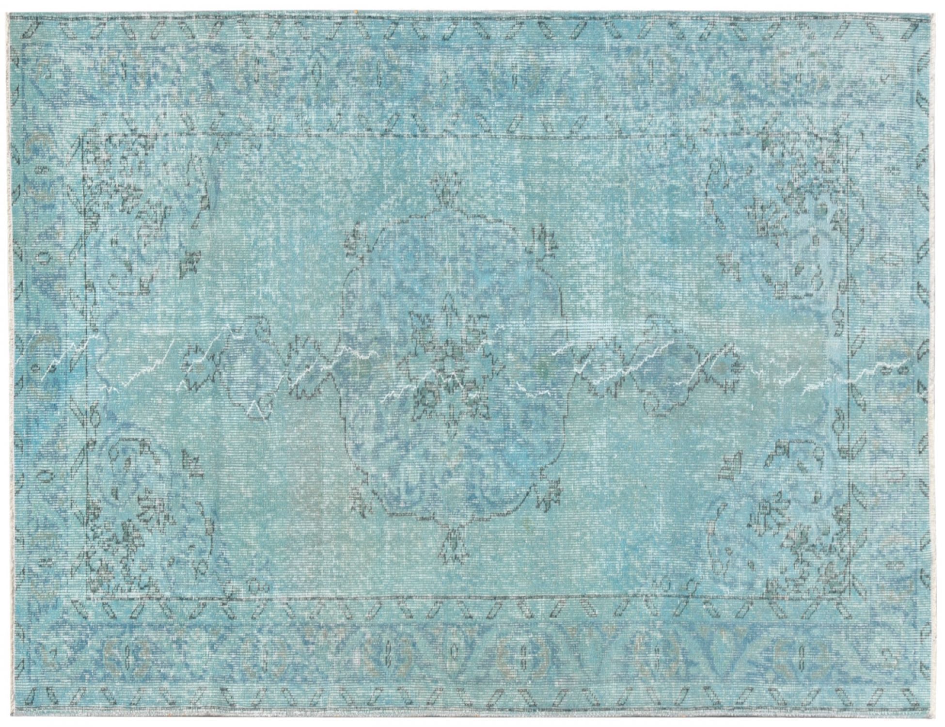 Tappeto Vintage  blu <br/>211 x 114 cm