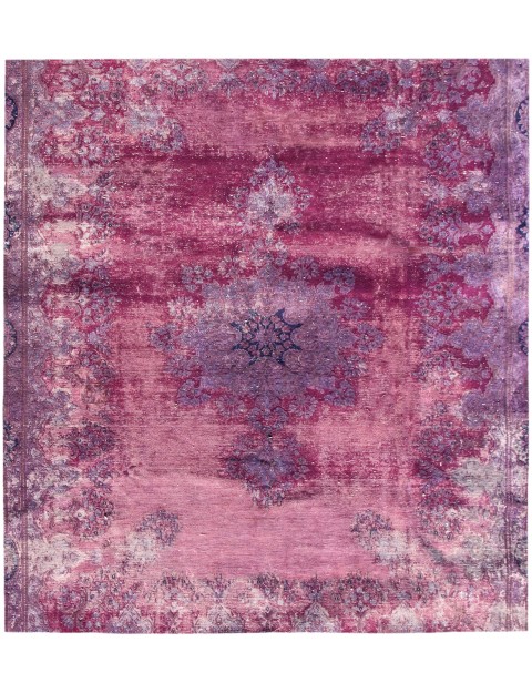 Lila Persien Persischer Vintage Teppich 230 x 230 cm
